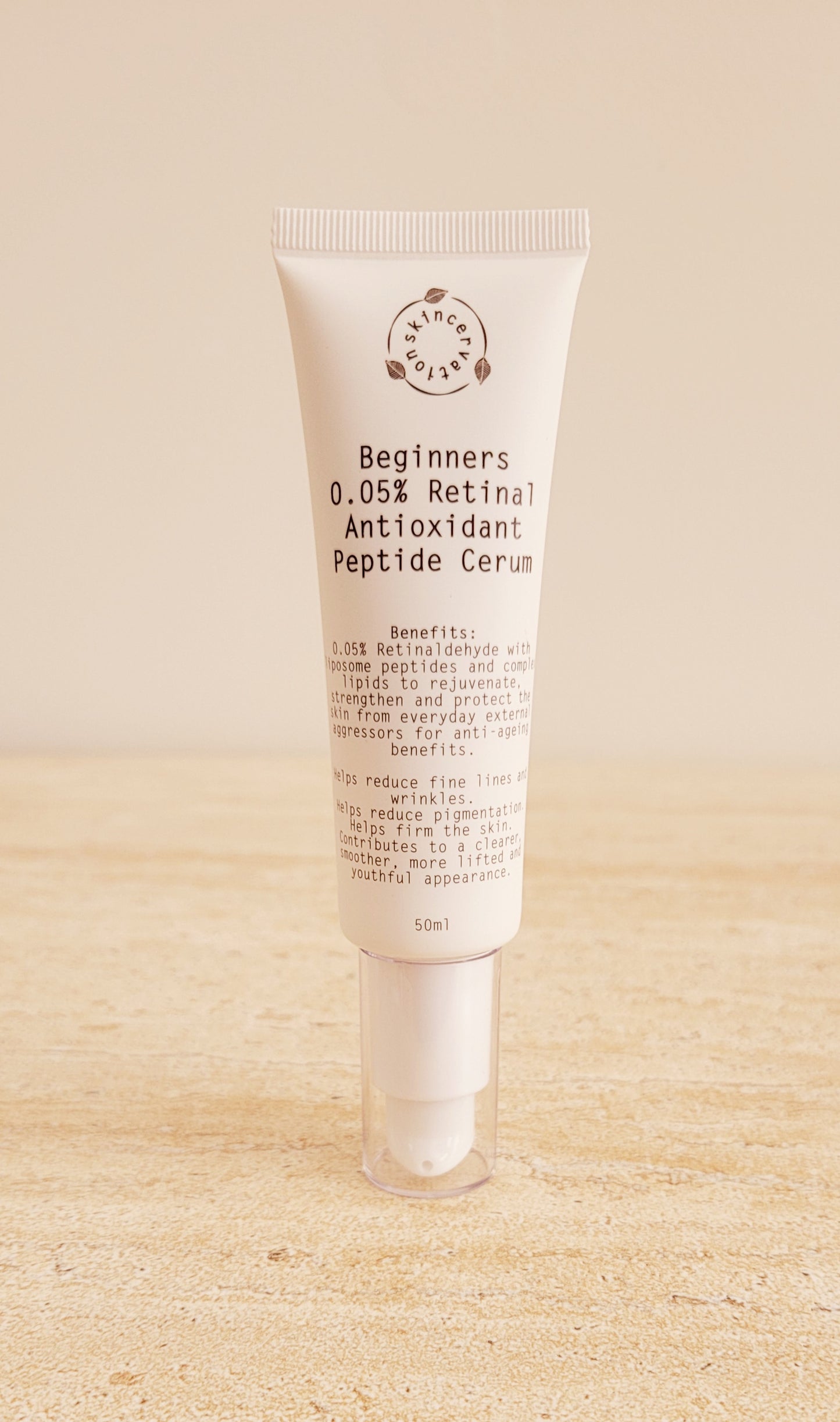 Skincervation Beginners Retinal Antioxidant Peptide Serum 50ml Tube
