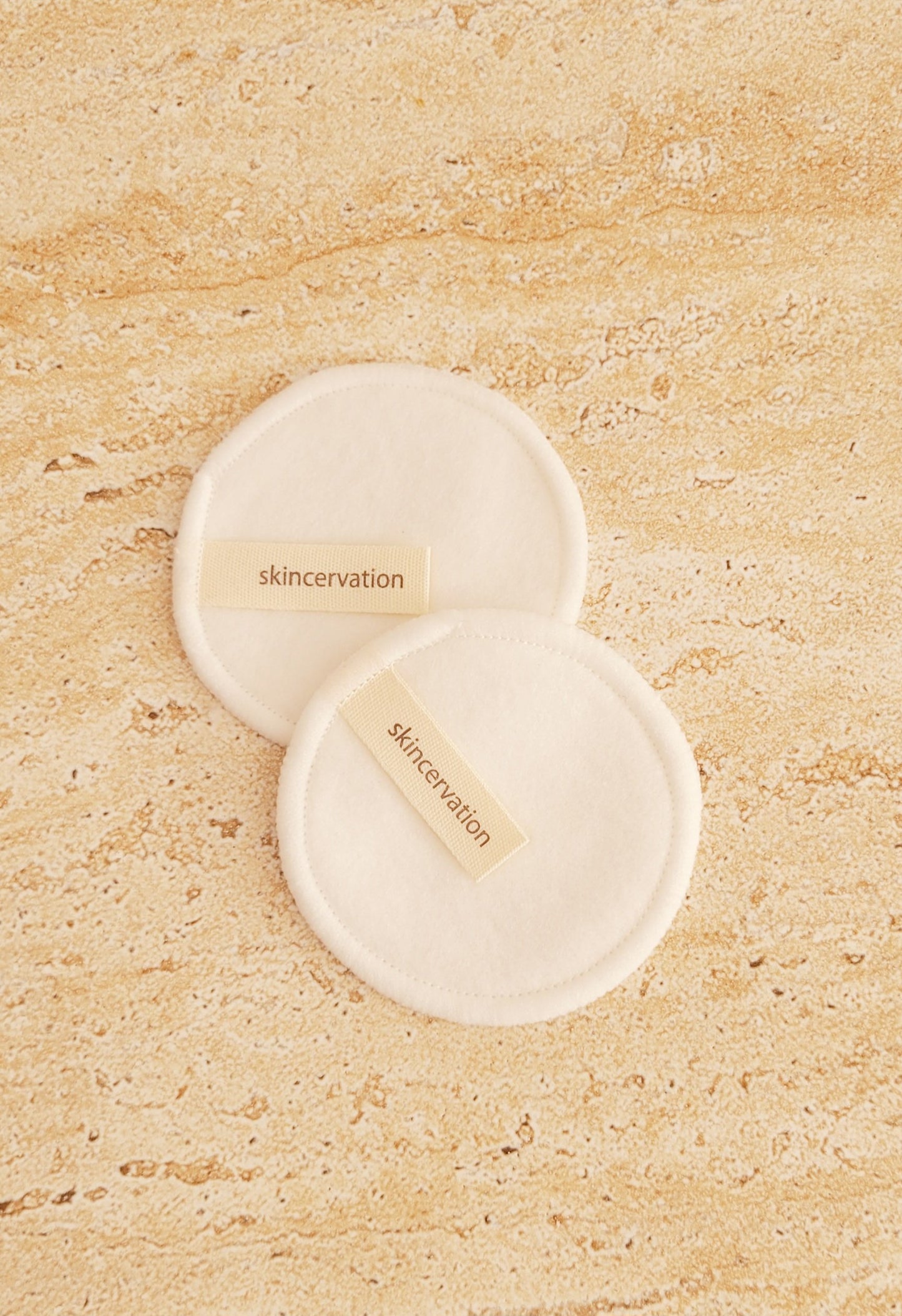 Skincervation reusable biodegradable cotton pads made from soft cotton for gentle skin care