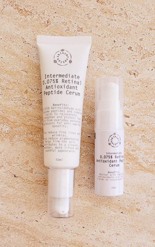 Skincervation Intermediate Retinal Antioxidant Peptide Serum in two sizes